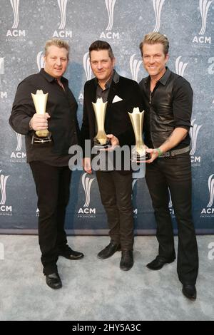 Gary LeVox,Jay DeMarcus,Joe Don Rooney,Rascal Flatts arriving for the Academy of Country Music Honors show on Monday, Sept. 19, 2011, in Nashville, Tenn. Stock Photo