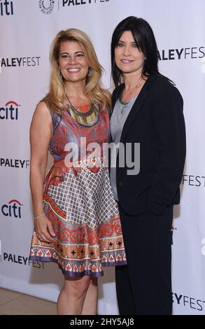 Lisa Whelchel, Nancy McKeon attending the Paley Fall Flashback: 'The Facts of Life' 35th Anniversary Reunion at the Paley Center for Media Stock Photo