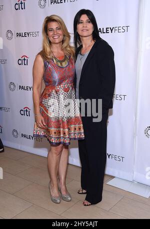 Lisa Whelchel & Nancy McKeon attending the Paley Fall Flashback: 'The Facts of Life' 35th Anniversary Reunion at the Paley Center for Media Stock Photo