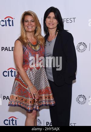 Lisa Whelchel, Nancy McKeon attending the Paley Fall Flashback: 'The Facts of Life' 35th Anniversary Reunion at the Paley Center for Media Stock Photo