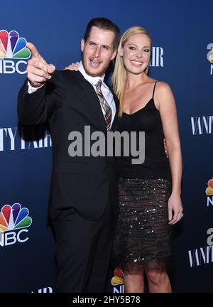 Brendan Fehr, Katherine Heigl attending the NBC Vanity Fair 2014-2015 TV Season Red Carpet Event at the Hyde Sunset Kitchen Stock Photo