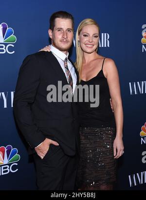 Brendan Fehr & Katherine Heigl attending the NBC Vanity Fair 2014-2015 TV Season Red Carpet Event at the Hyde Sunset Kitchen Stock Photo