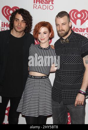 Paramore Arriving For Day 2 Of The Iheartradio Music Festival At The 