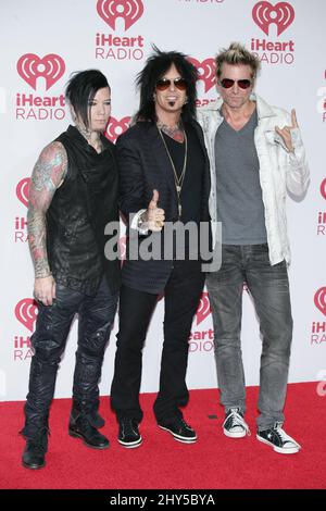 Nikki Sixx, James Michael and DJ Ashba of Sixx:A.M. attend the