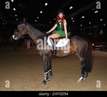 Hannah Selleck during the Longines Los Angeles Masters Charity Pro-Am held at the Los Angeles Convention Center. Stock Photo