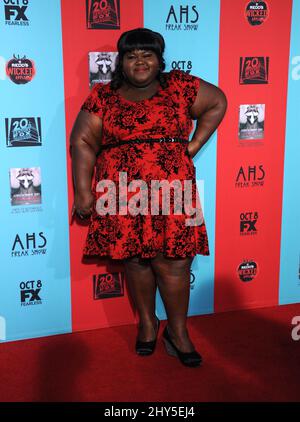 Gabourey Sidibe attends the 'American Horror Story: Freak Show' Season Premiere at the Chinese Theatre Stock Photo