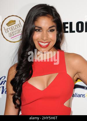 Sarah Roberts arriving at the LA Premiere Of 'Felony' on Thursday, Oct. 16, 2014, in Los Angeles. Stock Photo