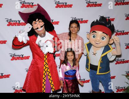 Constance Marie & Luna Marie Katich attends the 'Jake and the Never Land Pirates: Battle for the Book' Screening in Los Angeles Stock Photo