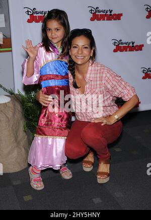 Constance Marie & Luna Marie Katich attends the 'Jake and the Never Land Pirates: Battle for the Book' Screening in Los Angeles Stock Photo