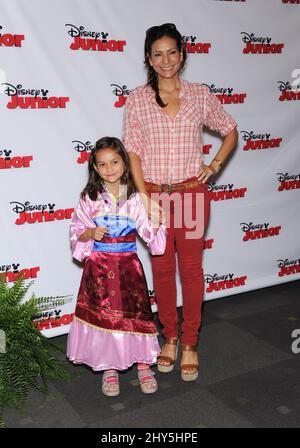 Constance Marie & Luna Marie Katich attends the 'Jake and the Never Land Pirates: Battle for the Book' Screening in Los Angeles Stock Photo