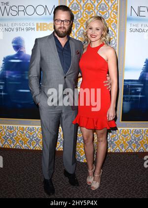 Alison Pill, Joshua Leonard attending 'The Newsroom' Season 3 Los Angeles Premiere held at the Directors Guild Of America Stock Photo