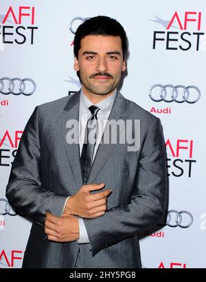 Oscar Isaac arriving for the 2014 AFI Fest - 'A Most Violent Year' World Premiere, at The Dolby Theatre, California. Stock Photo