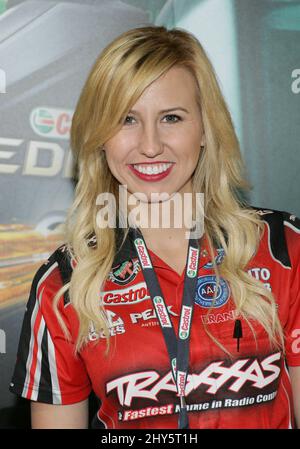 Courtney Force attending The 2014 SEMA Show in Las Vegas Stock Photo
