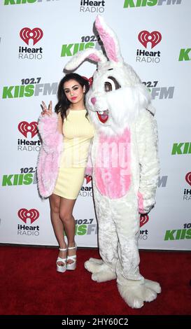 Charli XCX arrives for KIIS FM's Jingle Ball concert held at Staples Center, Los Angeles. Stock Photo