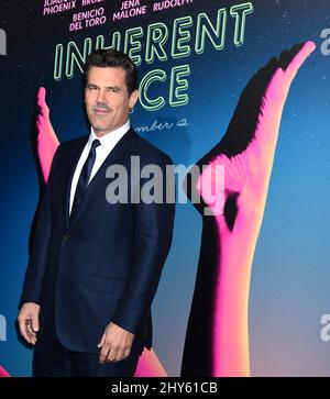 Josh Brolin attending the premiere of 'Inherent Vice' in Los Angeles, California. Stock Photo