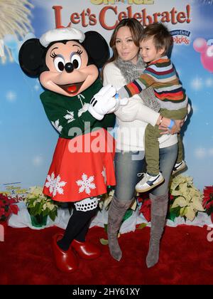 Lindsay Price, son Hudson Stone attending Disney On Ice Presents Let's ...