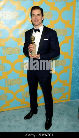 January 11, 2015 Beverly Hills, CA. Matt Bomer HBO After Party for The Golden Globe Awards 2015, Circa 55 Restaurant at the Beverly Hilton Hotel Stock Photo