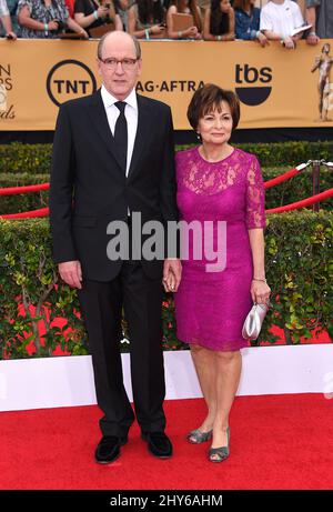 attending the 21st Annual Screen Actors Guild Awards held at the Shrine Auditorium Stock Photo