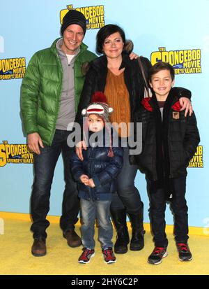 Patrick Wilson, Dagmara Dominczyk attends 'The Spongebob Movie: Sponge Out Of Water' World Premiere - Held at AMC Lincoln Square on January 31, 2015. Stock Photo