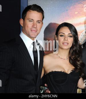 Channing Tatum, Mila Kunis attending the 'Jupiter Ascending' Premiere in Los Angeles Stock Photo