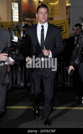 Channing Tatum attending the 'Jupiter Ascending' Premiere in Los Angeles Stock Photo