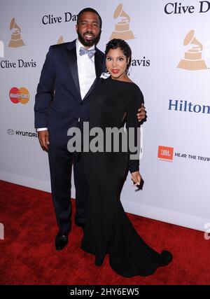 Toni Braxton attending the Pre-GRAMMY Gala And Salute To Industry Icons Honoring Martin Bandier - Arrivals held at the Beverly HIlton Hotel in Los Angeles, USA. Stock Photo