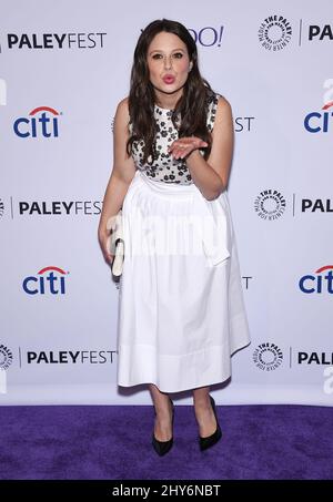 Katie Lowes attending a photocall for 'Scandal' as part of PaleyFest