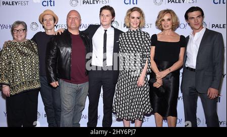 Kathy Bates, Michael Chiklis, Denis O'Hare, Evan Peters, Sarah P arrives at the 32nd Annual Paleyfest : 'American Horror Story: Freak Show' held at The Dolby Theatre on Sunday, March 15, 2015, in Los Angeles. Stock Photo