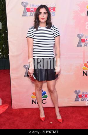 Alanna Masterson arrives at the 2015 iHeartRadio Music Awards held at