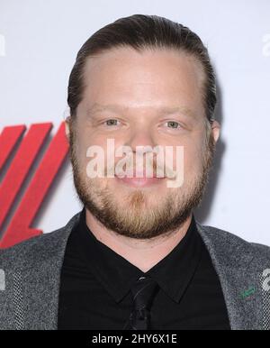 Elden Henson attending the 'Daredevil' premiere in Los Angeles Stock Photo