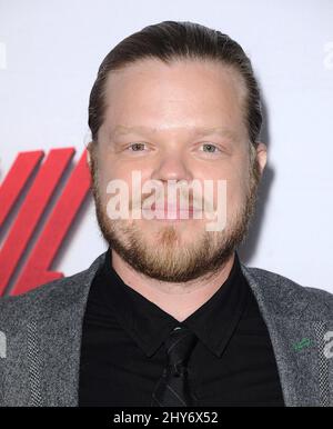 Elden Henson attending the 'Daredevil' premiere in Los Angeles Stock Photo