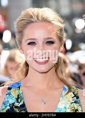 Greer Grammer arrives at the 2015 MTV Movie Awards - Arrivals held at the Nokia Theatre. Stock Photo