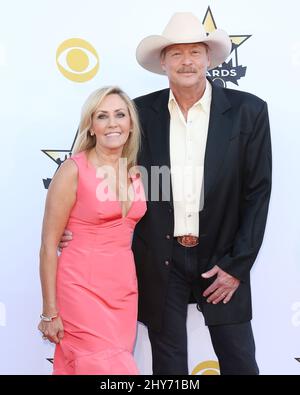 Alan Jackson,Denise Jackson attending the 50th Academy of Country Music