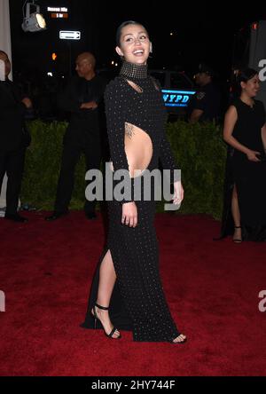 Miley Cyrus attending The Metropolitan Museum of Art Met Gala, in New ...