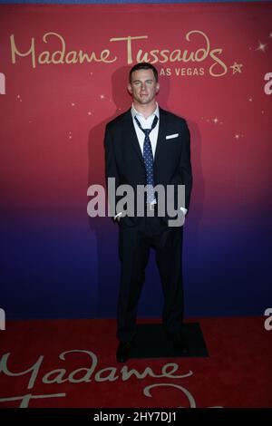 Channing Tatum Wax Figure by Madame Tussauds is unveiled at MAGIC MIKE XXL Screening at AMC Town Square Theatres in Las Vegas, USA. Stock Photo