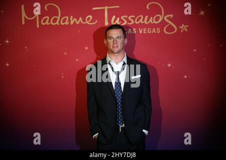 Channing Tatum Wax Figure by Madame Tussauds is unveiled at MAGIC MIKE XXL Screening at AMC Town Square Theatres in Las Vegas, USA. Stock Photo