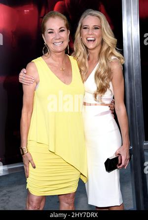 Kathie Lee Gifford and Cassidy Gifford arriving for The Gallows premiere held at Hollywood High School, Los Angeles. Stock Photo