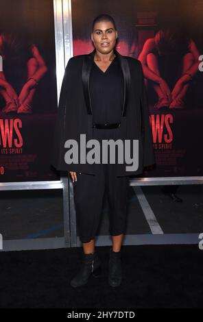 EJ Johnson arriving for The Gallows premiere held at Hollywood High School, Los Angeles. Stock Photo