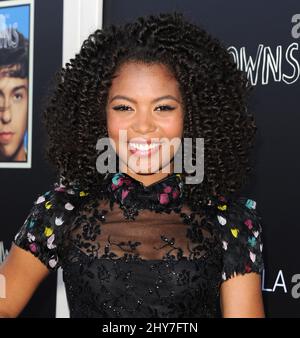 Jaz Sinclair attends the 'Paper Towns' Q&A hosted by YouTube Space LA Stock Photo