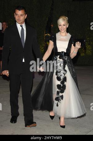 February 25, 2007 West Hollywood, Ca. Gavin Rossdale and Gwen Stefani 2007 Vanity Fair Oscar Party Held at Mortons Restaurant Stock Photo