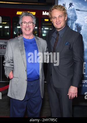 Dr. Beck Weathers & Jason Clarke attending the 'Everest' American Premiere held at the Chinese Theatre in Los Angeles, USA. Stock Photo