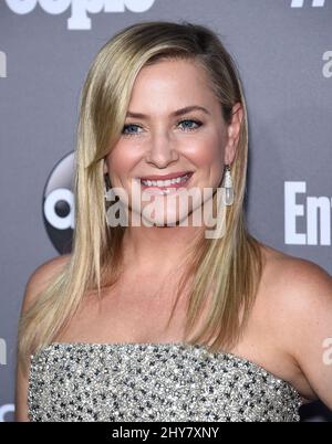 Jessica Capshaw attending the TGIT Premiere Red Carpet Event held at the Gracias Madres, West Hollywood, Ca. on September 26, 2015. Stock Photo