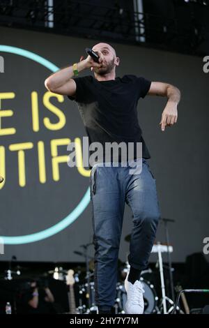 Sam Harris of X Ambassadors during day 1 of the Life Is Beautiful Festival in Las Vegas, Nevada. Stock Photo