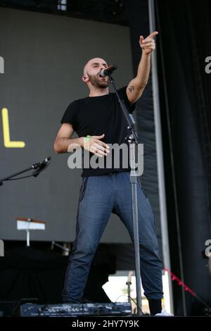 Sam Harris of X Ambassadors during day 1 of the Life Is Beautiful Festival in Las Vegas, Nevada. Stock Photo