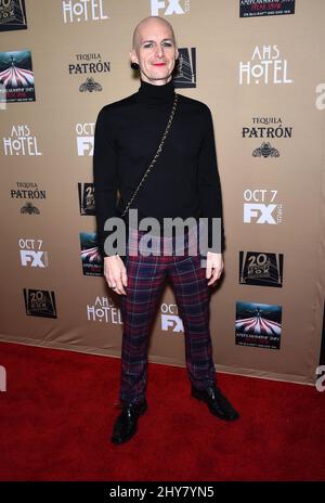 Denis O'Hare attending 'American Horror Story: Hotel' World Premiere held at the Regal Cinema at LA Live. Stock Photo