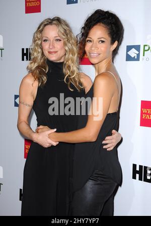 Teri Polo, Sherri Saum attends the Voices on Point Gala at the Hyatt Regency Century City on Saturday, October 3, 2015 in Los Angeles. Stock Photo
