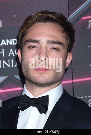 Ed Westwick arriving for the 2015 Jaguar Land Rover British Academy Britannia Awards presented by American Airlines at the Beverly Hilton Hotel, Beverly Hills, Los Angeles. Stock Photo