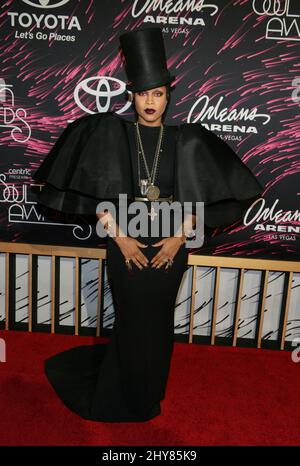 Erykah Badu attending the 2015 Soul Train Music Awards at the Orleans Arena, Orleans Hotel & Casino, Las Vegas. Stock Photo