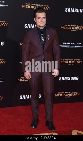 Josh Hutcherson The Hunger Games: Mockingjay - Part 2' Los Angeles Premiere at the Microsoft Theatre Stock Photo