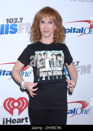 Kathy Griffin attending KIIS FM's Jingle Ball concert held at Staples Center, Los Angeles. Stock Photo